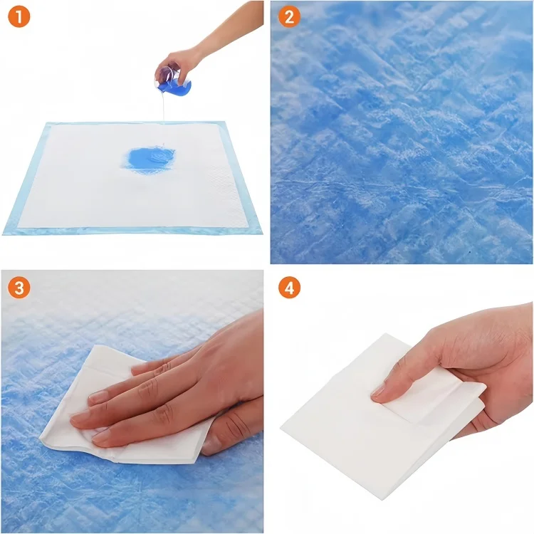 60*900cm Biodegradable Fluff Pulp Absorbent Disposable Hospital Nurse Mattress Incontinence Adult Pee Bed Pads Pet Pads