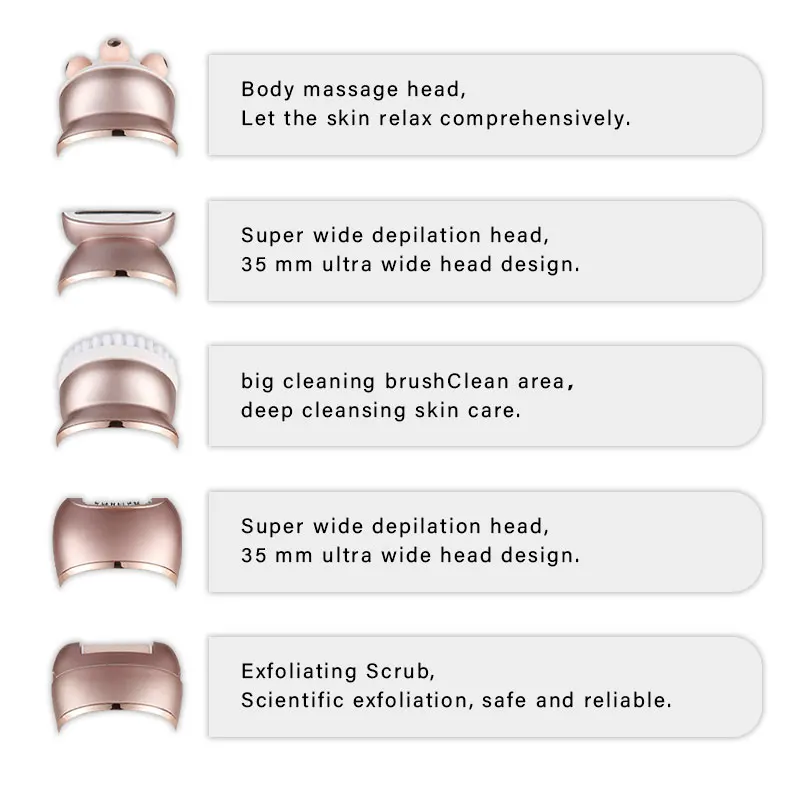 2021 High Quality Household Woman 5 in 1 Rechargeable Electric Epilato IPL Laser Hair Removal Machine Price