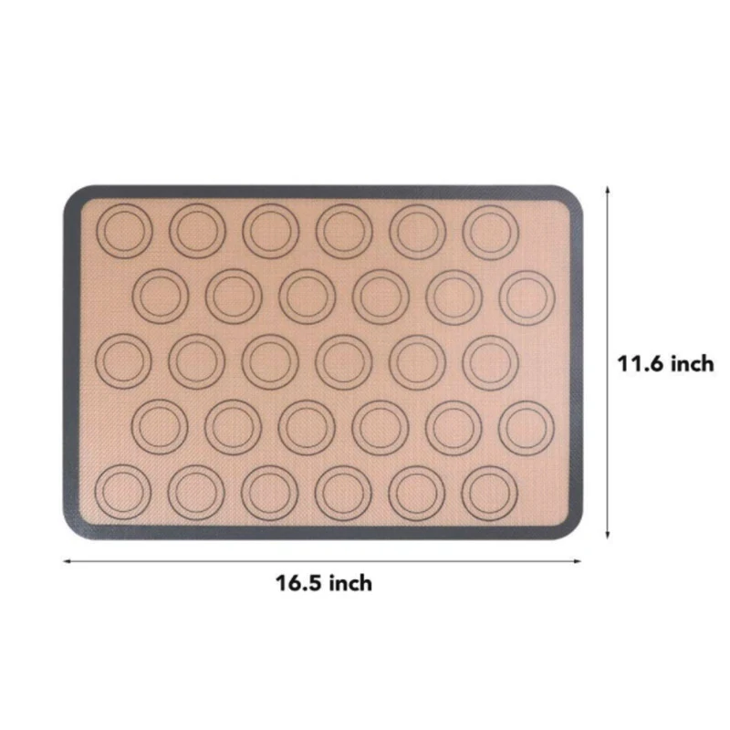 High Quality Extra Large Nonstick Bread Bakery Reusable Silicone Baking Mat For Pastry Rolling