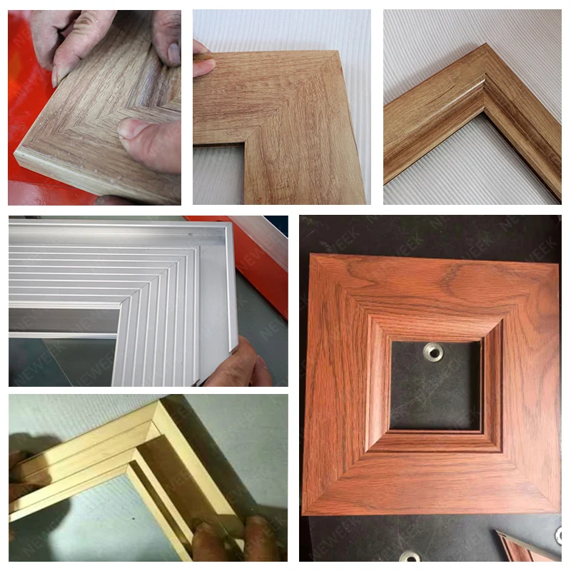 NEWEEK double head woodworking 45 90 degree angle cutting machine for cutting picture frames