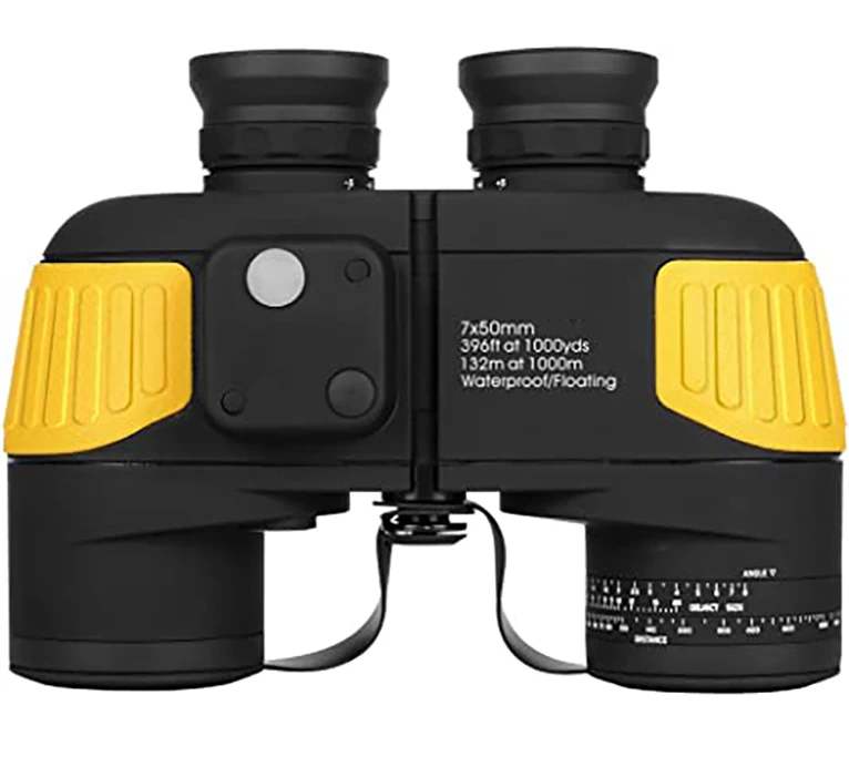 Водонепроницаемый бинокль 7x50 bak4, встроенный компас и сетка дальнего действия, плавучий на воде