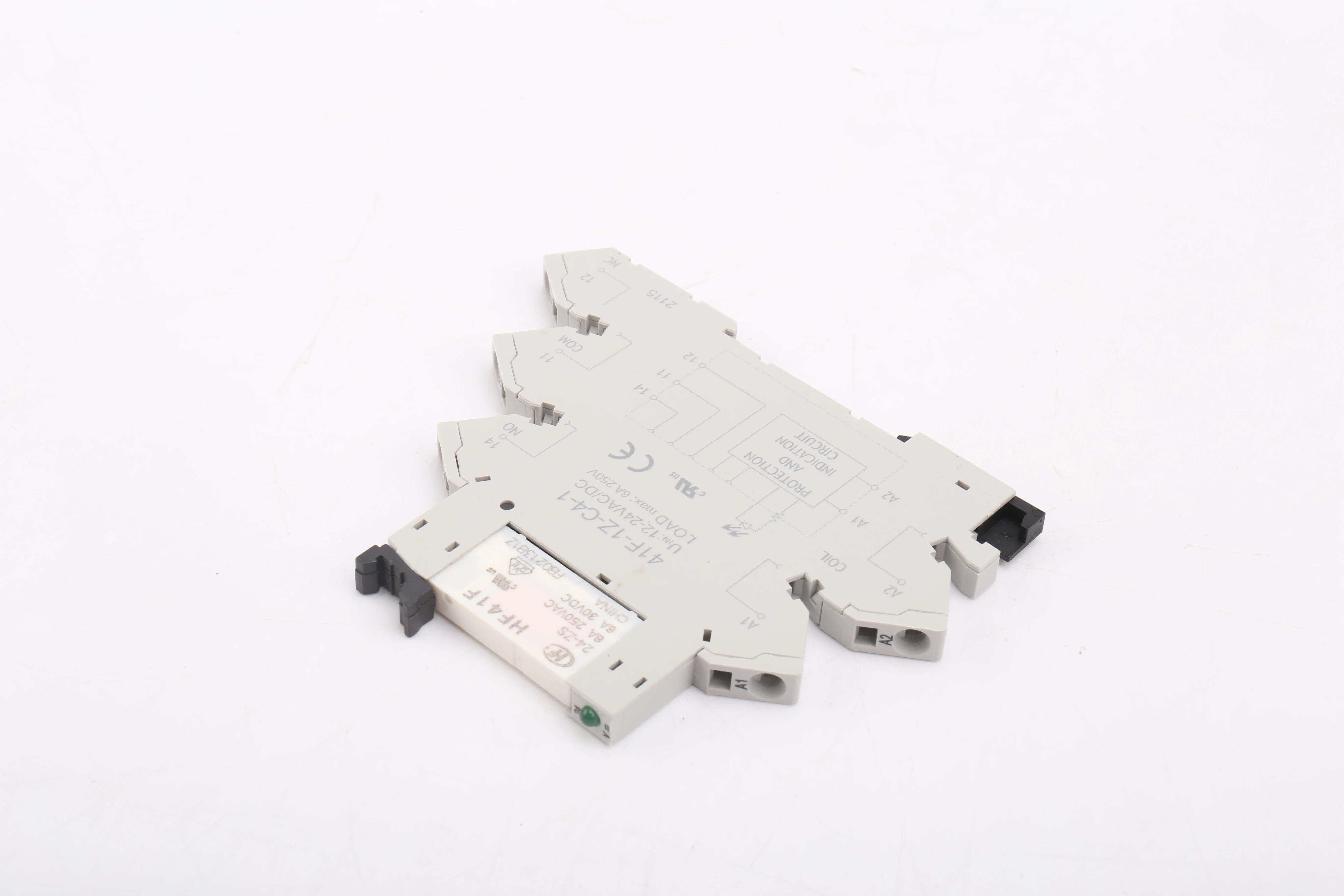 41F-1Z-C4 Din Rail тонкий релейный разъём 6 22 мм толщина PLC реле 230VAC 1 канал