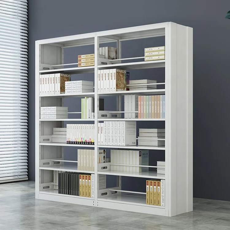 Wholesale commercial cheap used library metal bookshelves modern modular bookcases wrought iron bookcase design