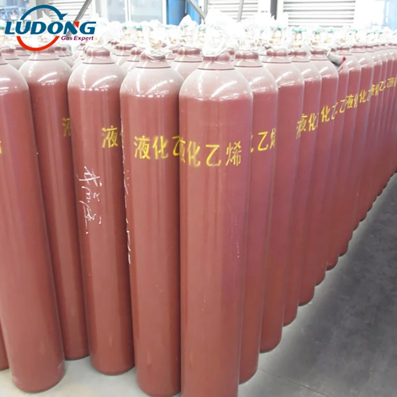 99.9% purity C2H4 gas/ ethylene gas filling  in 40L /10kg cylinder for banana