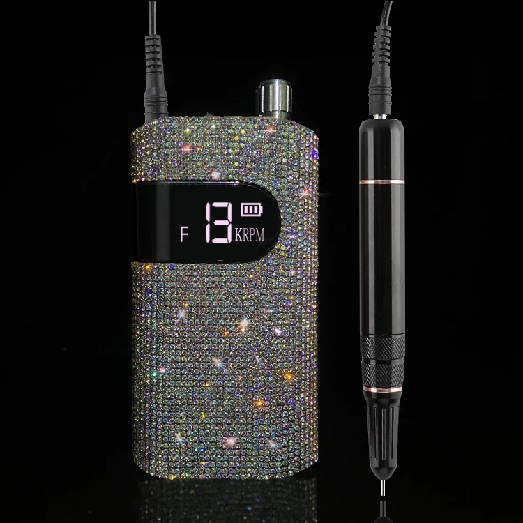 2021 Лучший бесщеточный перезаряжаемый аппарат для маникюра 35000 об/мин, салонные принадлежности для маникюра, портативная дрель для ногтей Efile