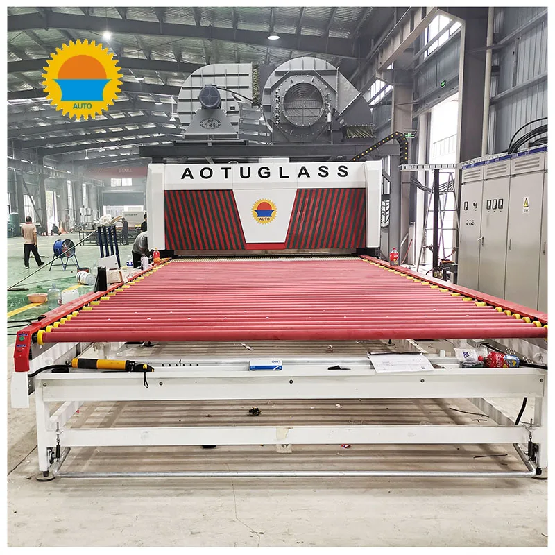 Hot sales AOTU factory flat and bending glass tempering furnace machine