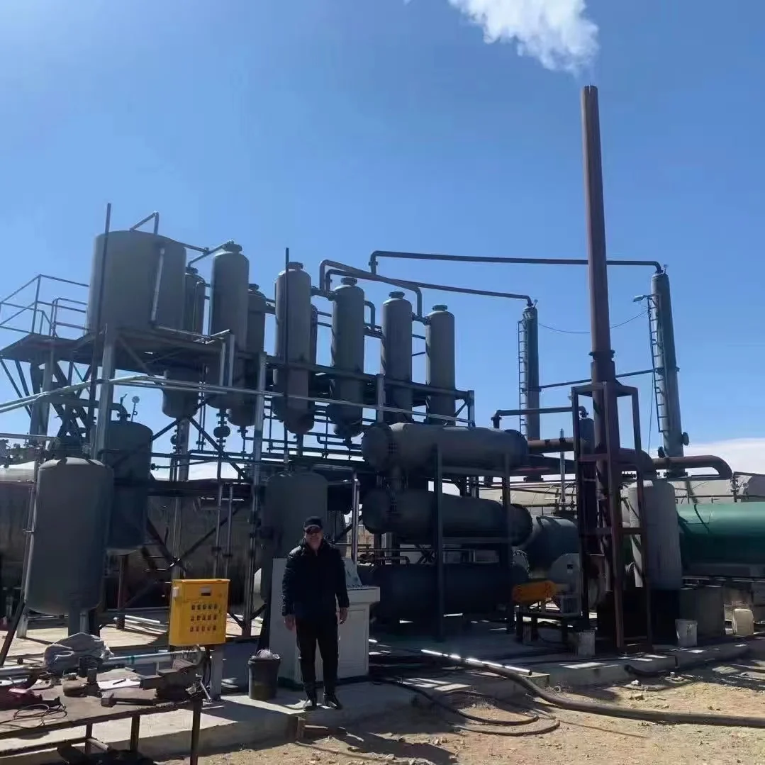 crude petroleum oil used engine oil  Distillation Column  plant