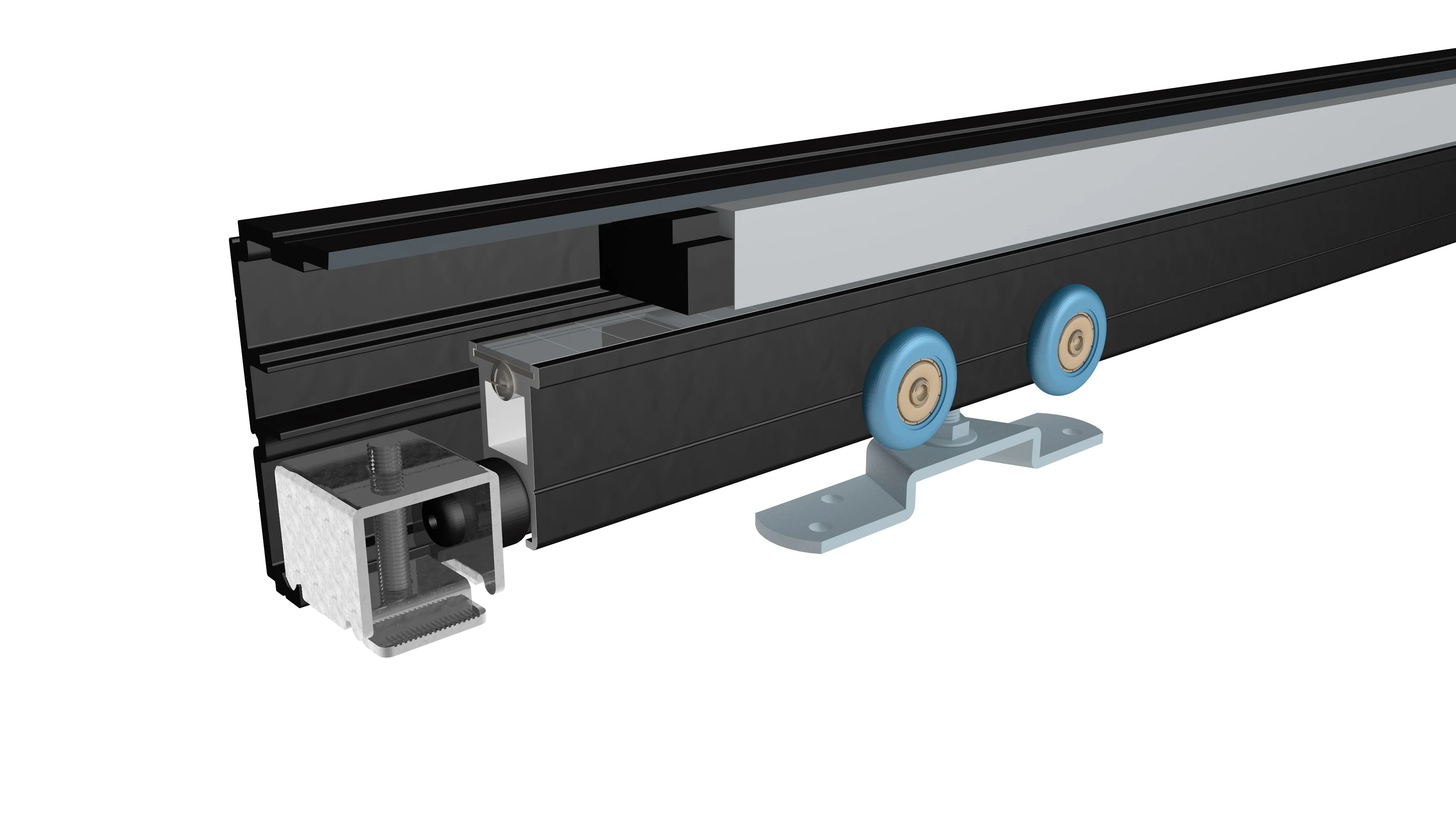 Super Slim Super Narrow Aluminum Profile 25mm Glass Partition Aluminium Automatic Sliding Door Slim Profile