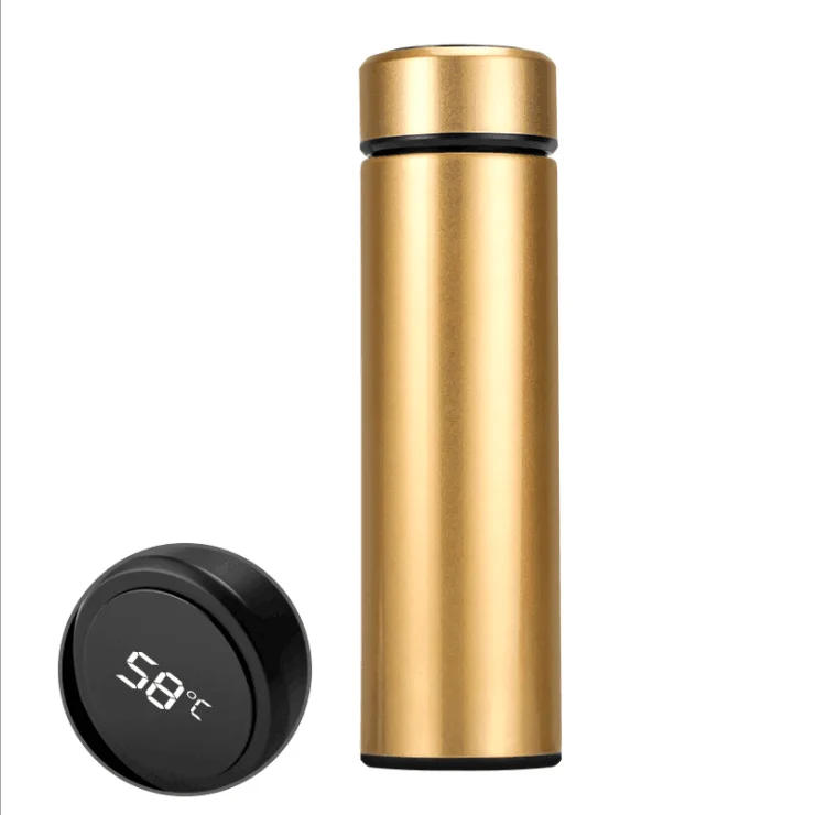 500ml Stainless Steel Vacuum Cup LCD Touch Screen Temperature Smart Water Bottle Stainless steel thermos flask