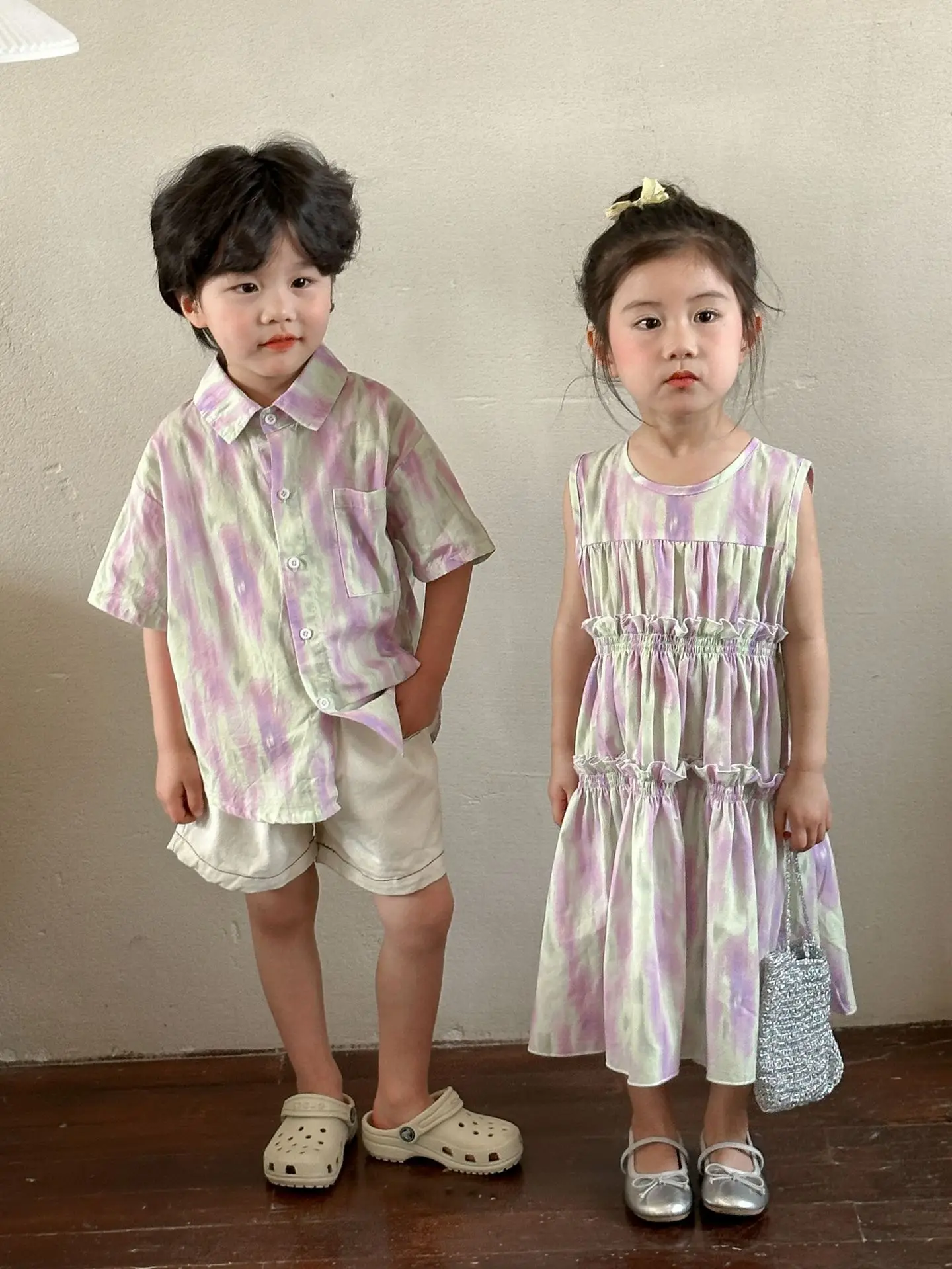 Match Brother and Sister Clothes Clothes Summer Latest Children Dress Designs 2024