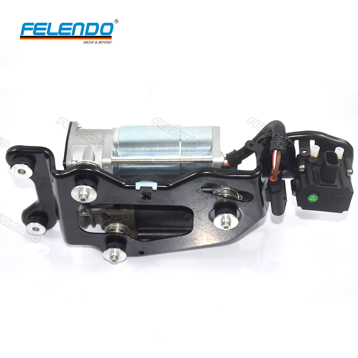 FELENDO Air Suspension Pump 37206850555 w Valve Block for BMW X5 X6 F15 F16 Air Suspension Compressor 37206868998 37206875177