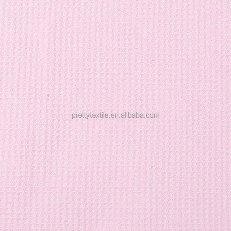OEKO-Tex certificate 100% Cotton factory wholesale woven waffle plain dyed fabric with small MOQ and mix colors