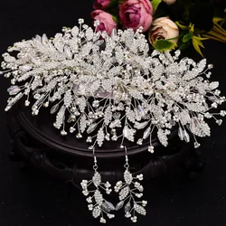 Latest Shiny Crystal Bridal Head Pieces Silver Wedding Accessories On Sale