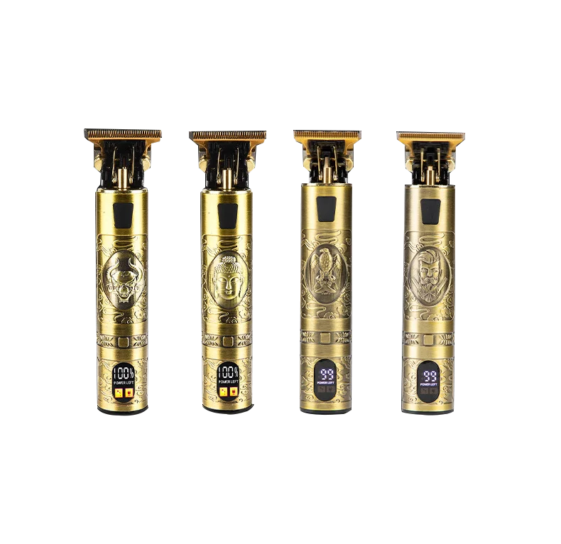 High Quality Stainless Blade Hair Cut Machine Buddha Dragon Barber Trimmer Clippers Vintage T9