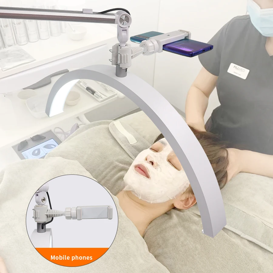 U-shaped Half Moon Light 40W Floor Salon Nail Tattoo Eyelash Eyebrow Light ABS LED Beauty 36 Inch 90 Black White Switch Control