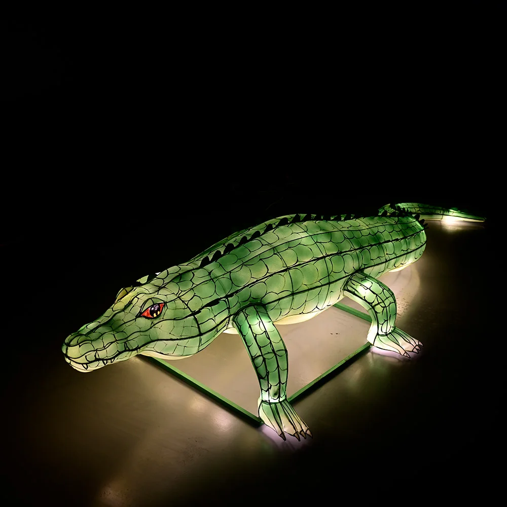 Outdoors Crocodile Lights Traditional Festive Lanterns Halloween Motif Lights Animals Decorative Lighting Decoration