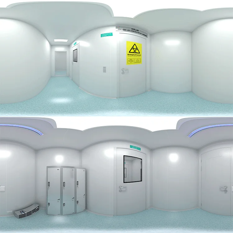 Iso7 Or Iso8 Laser Static Dissipative Cleanroom Cleanable Modular Compounding Biotech Cleanrooms