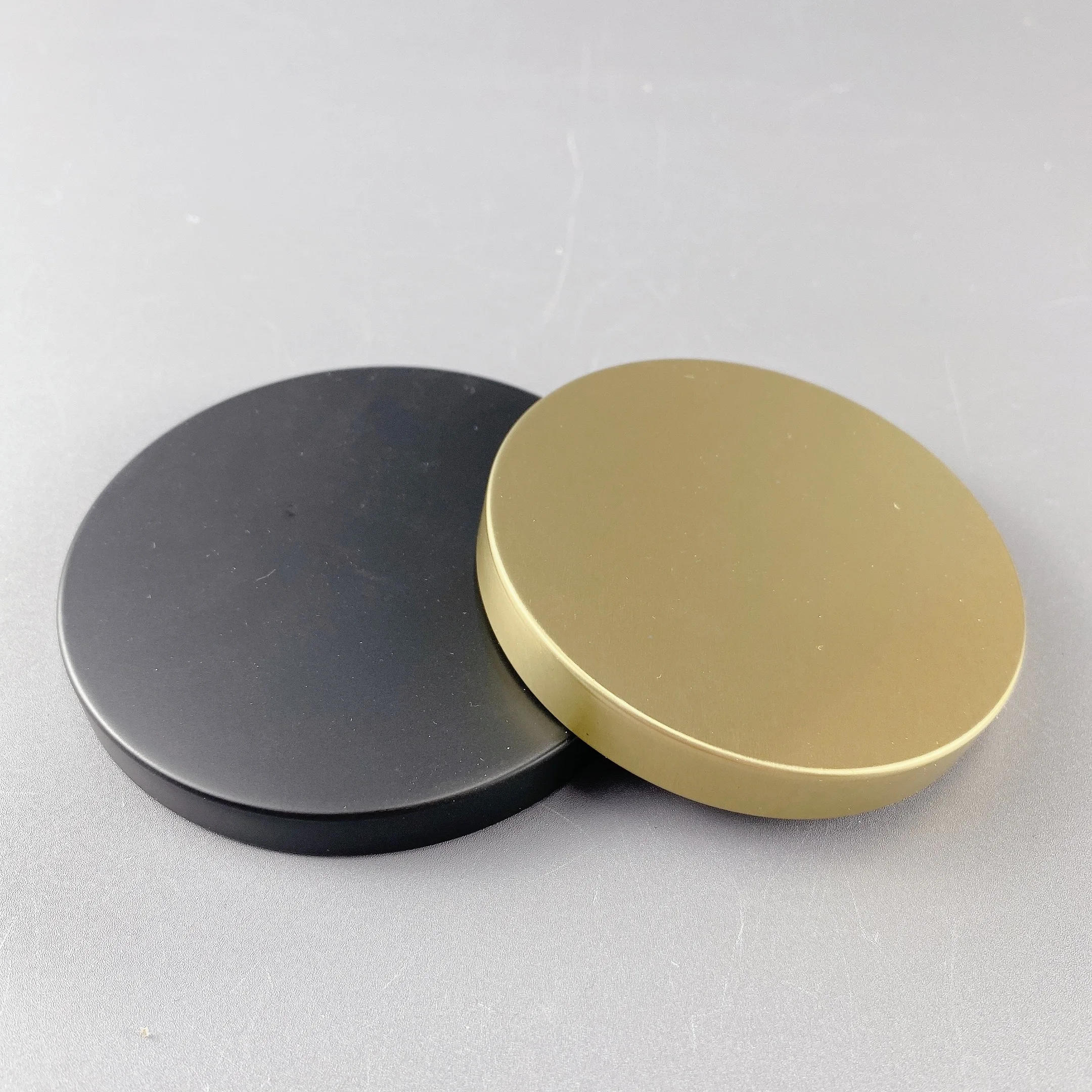 70mm 80mm 90mm 120mm Metal Candle Flat Lid Gold Silver Rose Gold Black Container Lid Candle Jar Lid