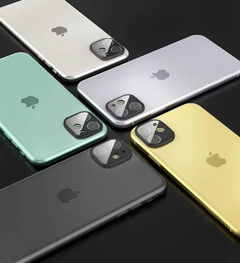 Новое поступление, полное покрытие 2 в 1, металлическая + закаленная стеклянная крышка объектива камеры для iphone 11 pro max, металлическая защита для объектива задней камеры