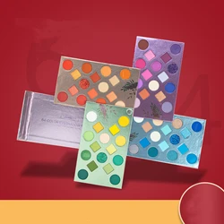 Оригинальная Палетка теней для век с коричневым блестящим макияжем, 64 цвета, индивидуальная торговая марка