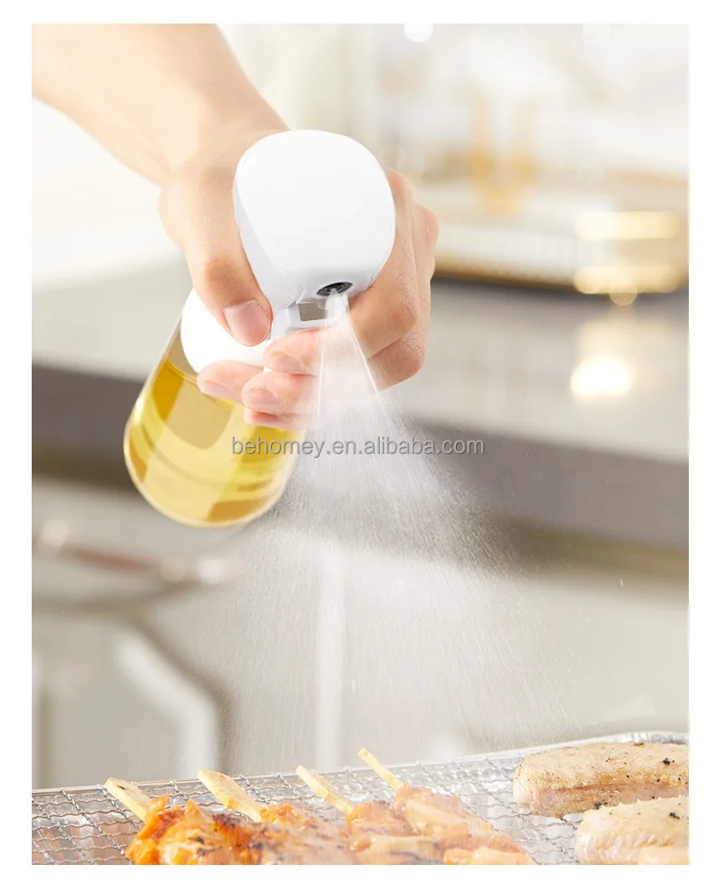 New Arrival 220ml Olive Oil and Vinegar Sprayer Special Design Cooking Oil Bottle with Spray Mechanism