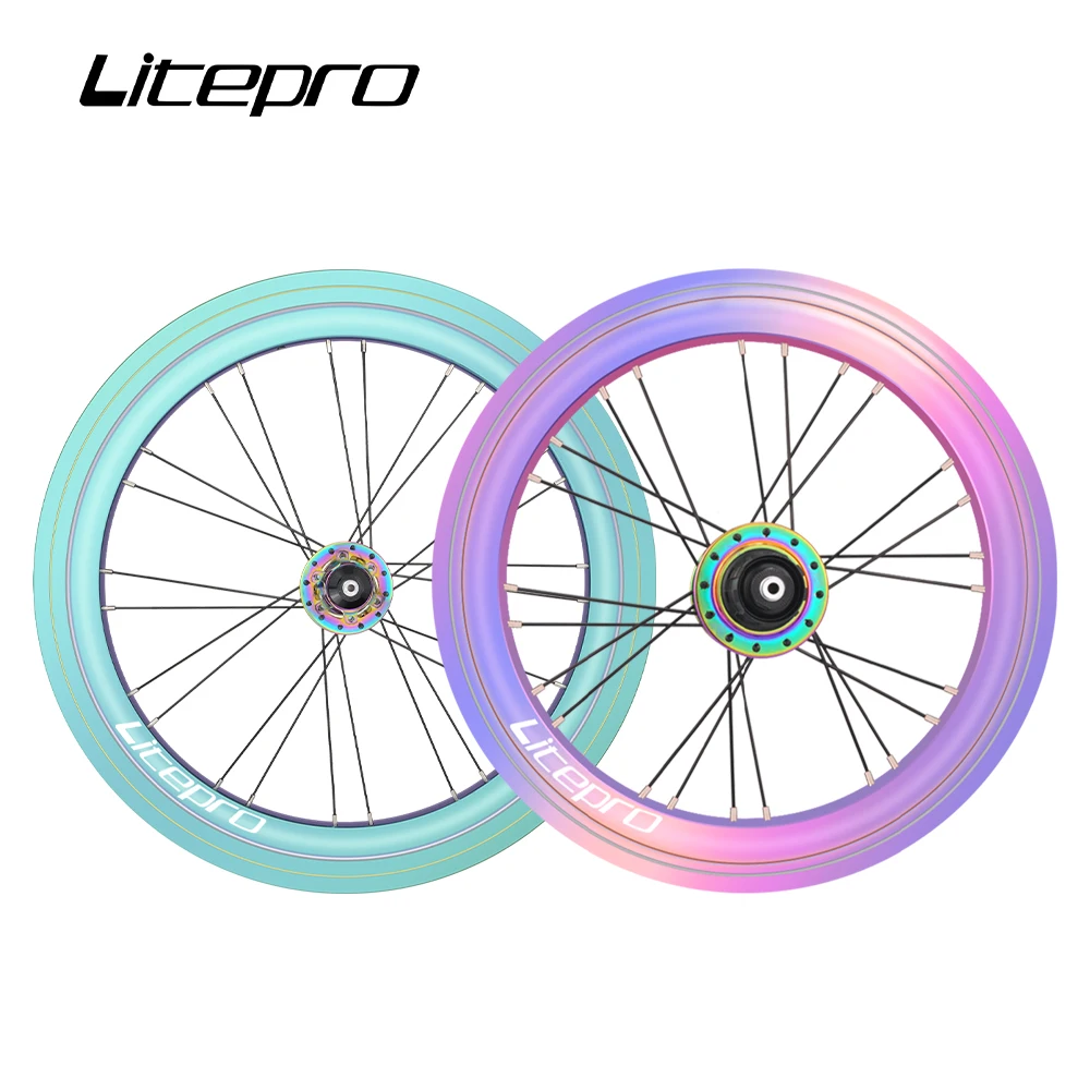 Litepro складной велосипед AERO S42 20 дюймов 451 дисковый/V тормоз 11 скоростей колесная пара 4 герметичный подшипник сплав колеса BMX велосипедные диски