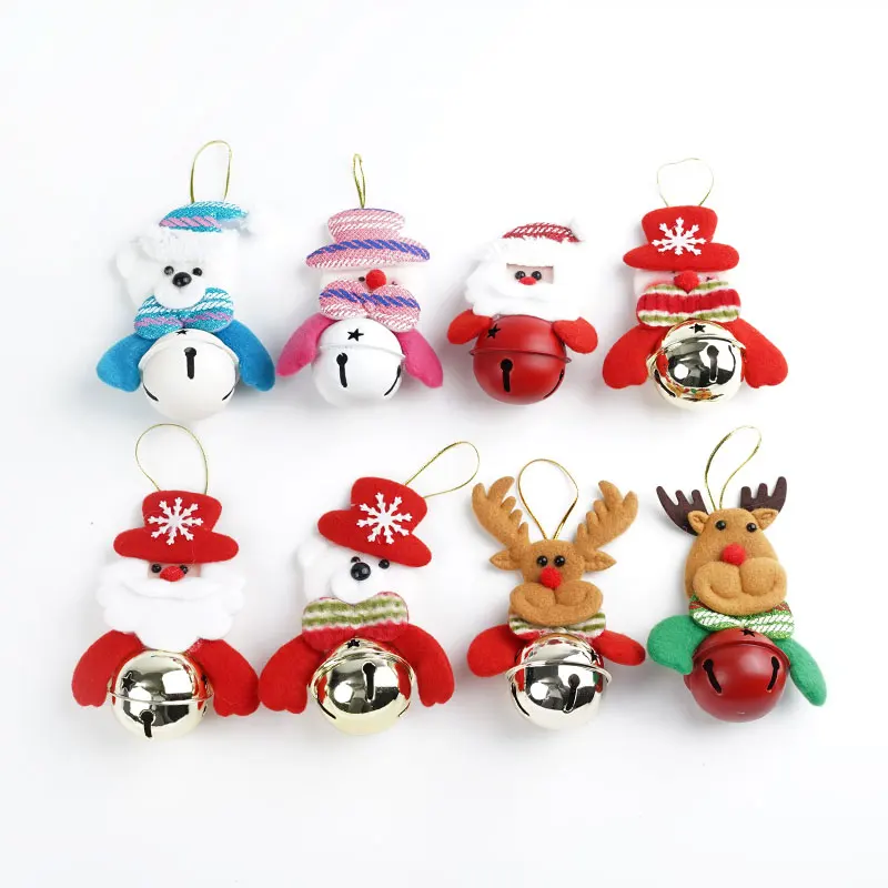 New Fashion Christmas Tree Hanging Ornaments Doll Bell Christmas Pendant Bell