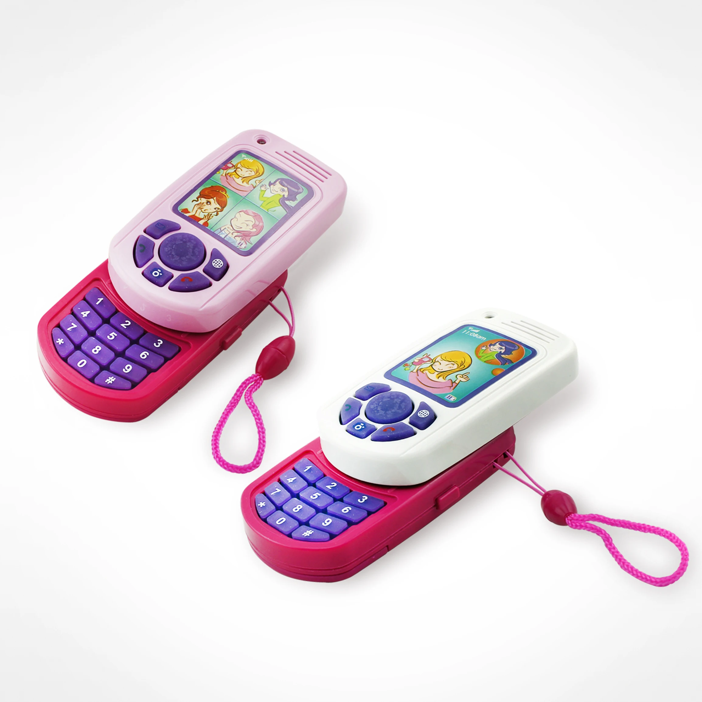 Pretend Girls Favorite Game Beauty Play Set Electronic Toy Kids Toy Plastic Beautiful Cell Phone for Girls