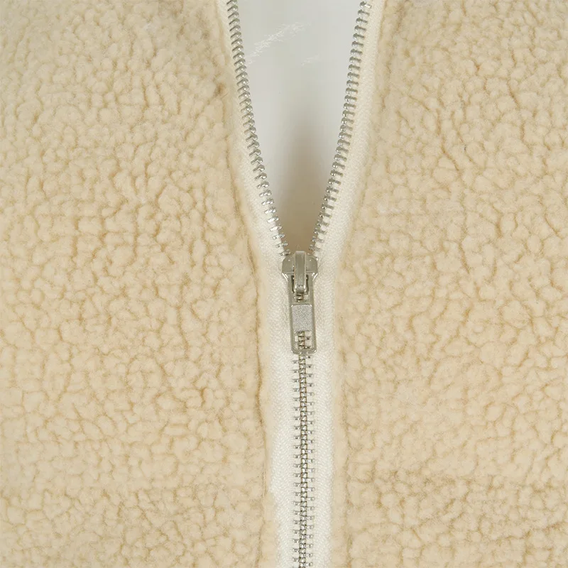 Women Winter Jackets And Coats 2021 Long Fleece Cropped Candy Women fuzzy Bomber Jackets Coats For Ladies Fur Coat