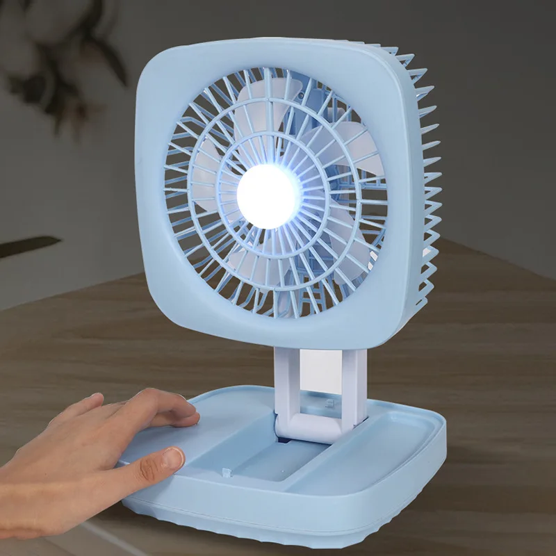 ZICLONEN New Arrival Portable Rechargeable Camping Outdoor Mini 8 inch USB AC/DC 18650 Battery Air Cooler Fan