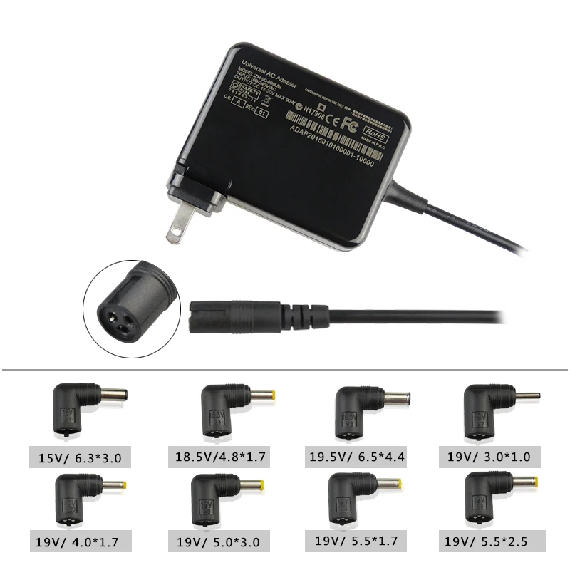 15-20V 90W Universal Battery Charger for Laptop Tablet Digital Products