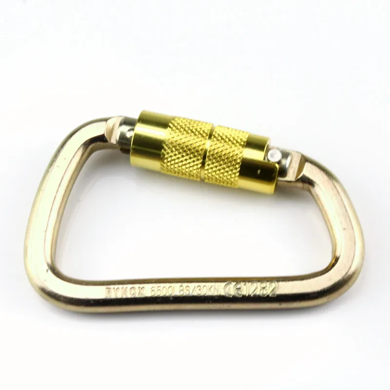 New arrival CE standard steel climbing protection carabiner with factory price