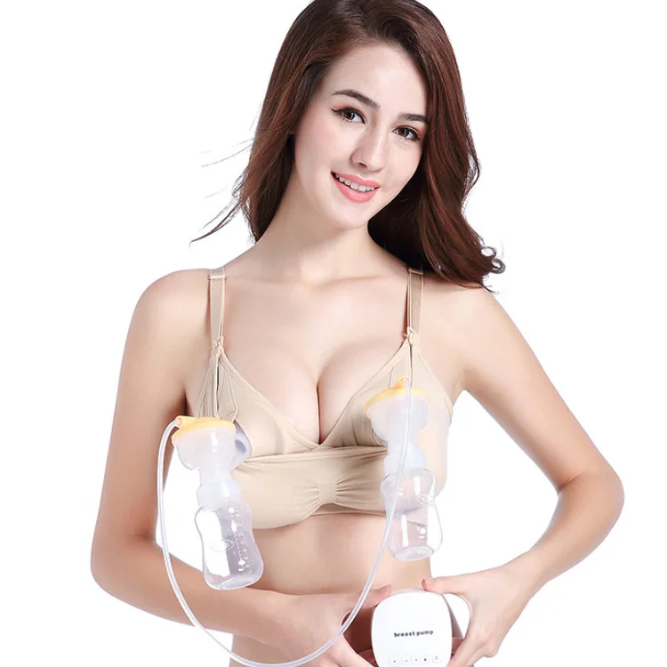 Wholesale maternity bra breast pump bra hands free nursing breastfeeding bra