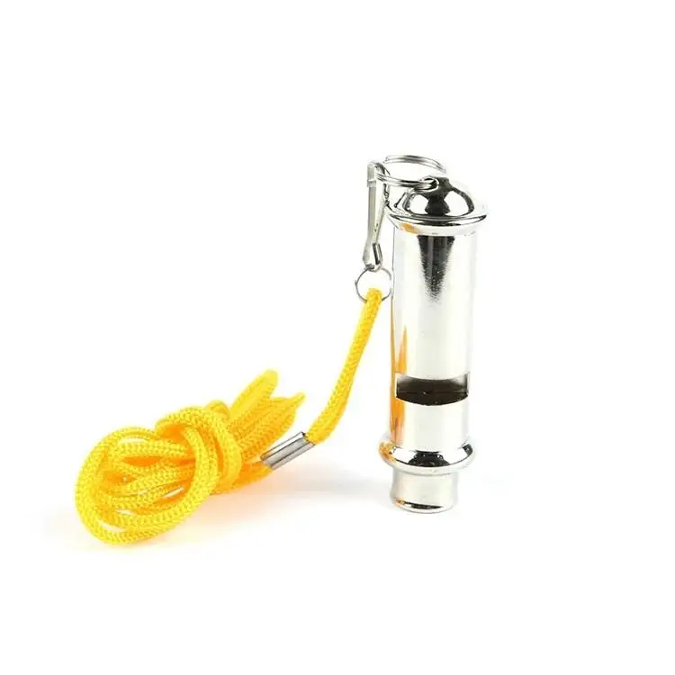 Good Quality Hanging Rope Stainless Whistle First Aid Iron Whistle