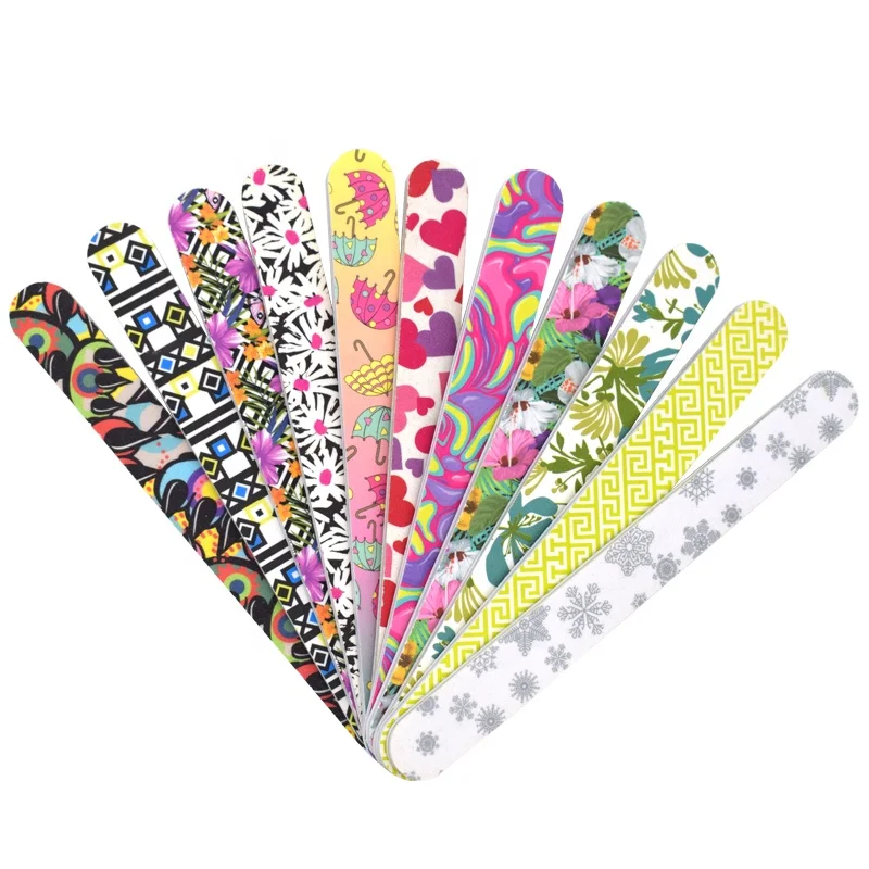 Custom logo printing sandpaper nail file