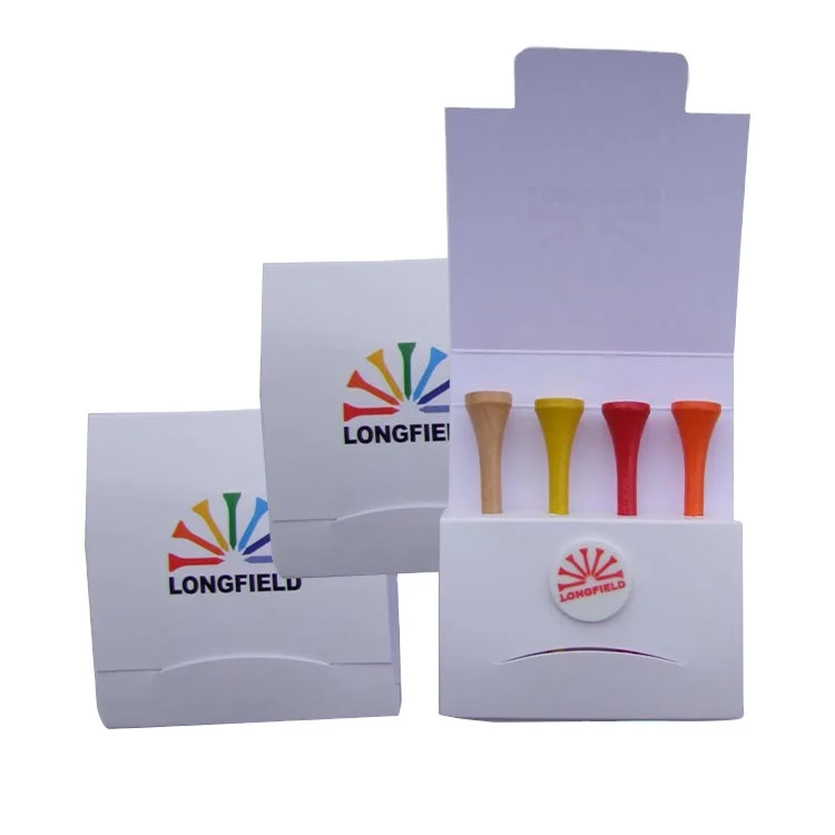 Portable new design bulk wholesale custom logo north american golf tees pack