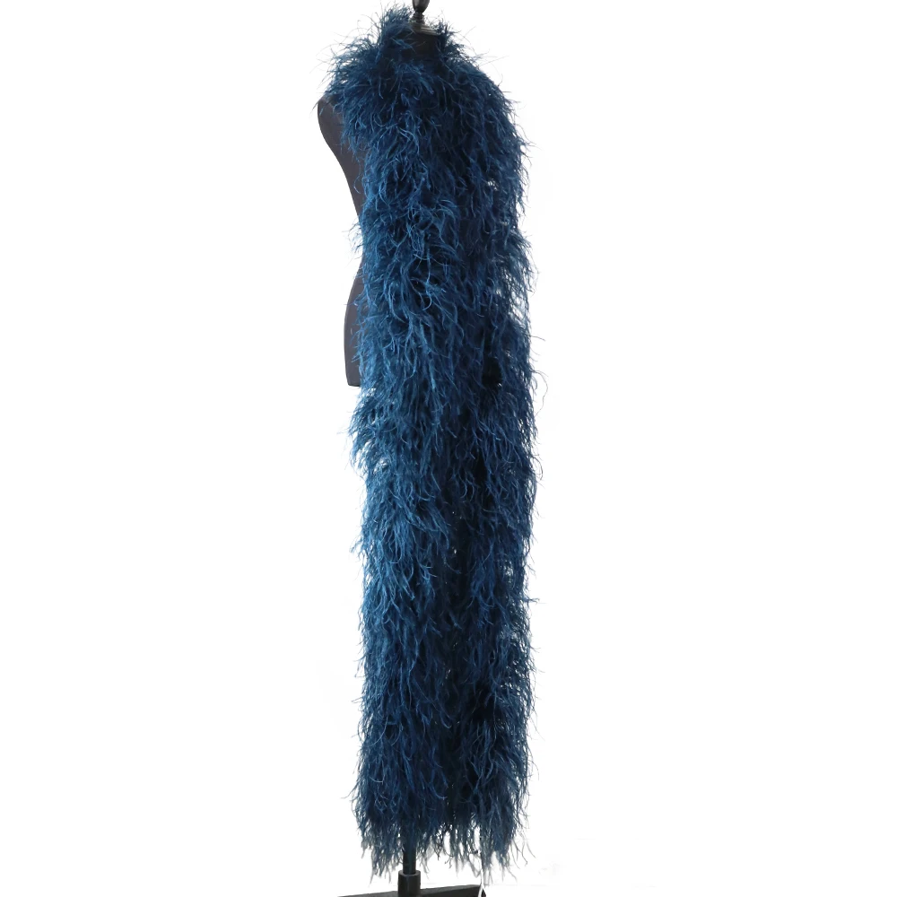 Заводская распродажа плотный шарф с перьями 12-слойный из натурального страусиного пера для украшения костюмов бальных танцев