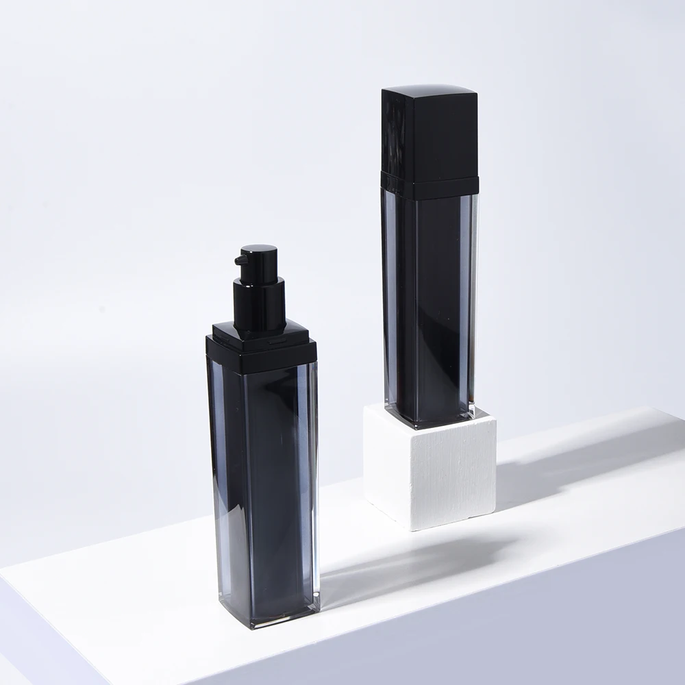 50Ml Serum Airless Pump Bottle Skincare Lotion Bottle Stock Empty Plastic Wholesale Cosmetic Luxury Screen Printing Acrylic