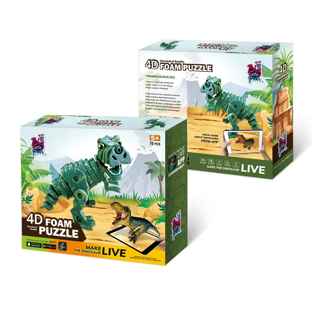 Biggest interactive dinosaur toys T-rex 3d eva foam dinosaur building blocks puzzle toys
