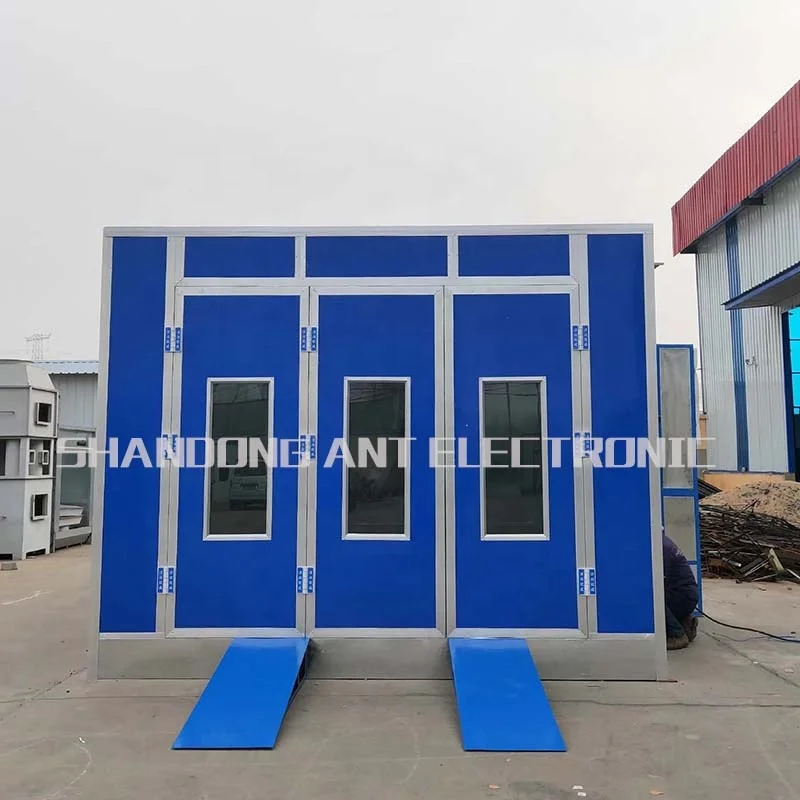 EU Standard High Grade Electric Heating Lamp Painting Booth With Filters 24kw Car Body Polishing And Painting Spray Camera