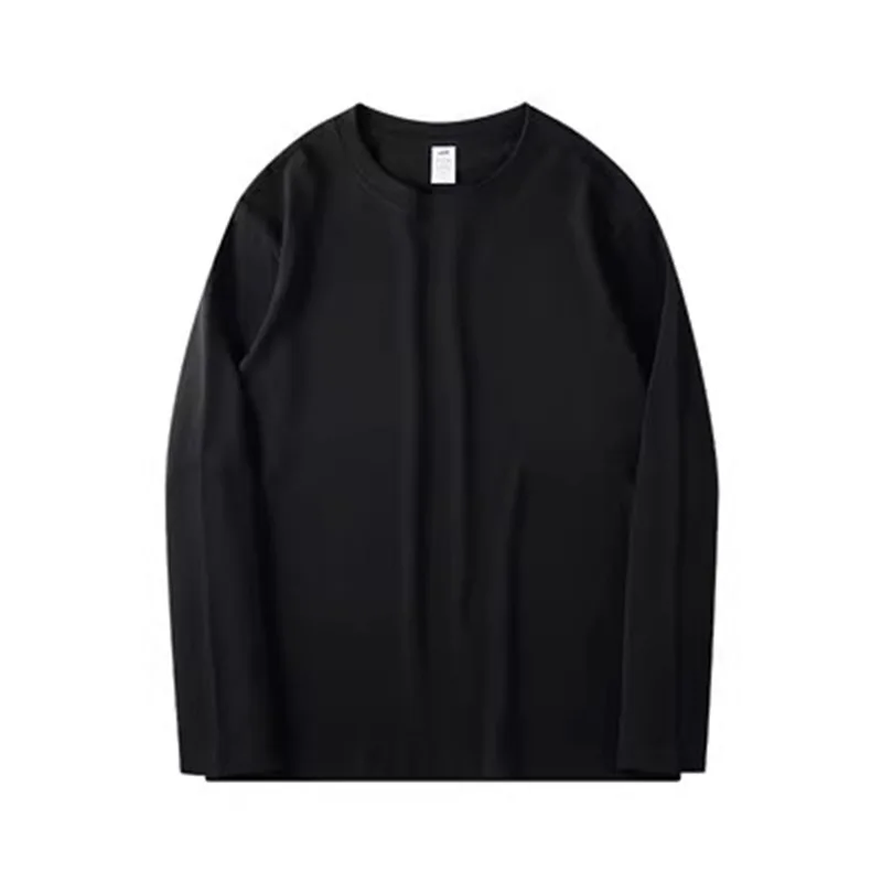 Manufacturer Custom Print Logo Long Sleeve T Shirt for Men 280gsm 300GSM Cotton Blank Unisex Oversize Crew Neck sweatshirts