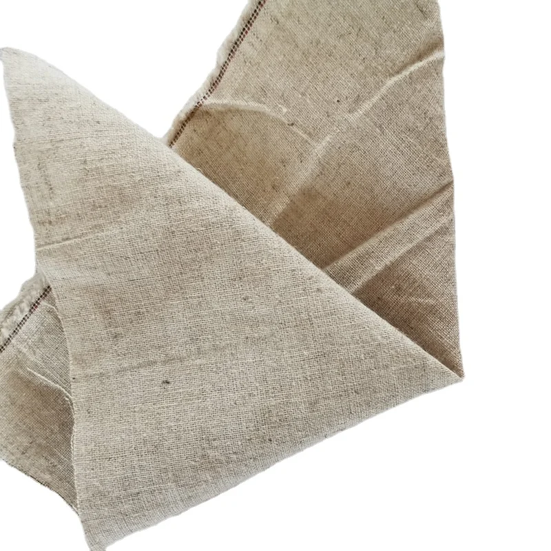 Льняная хлопчатобумажная смешанная ткань 63in Неокрашенная льняная пленка для покупок кухни с грубыми немодифицированными товарами griege