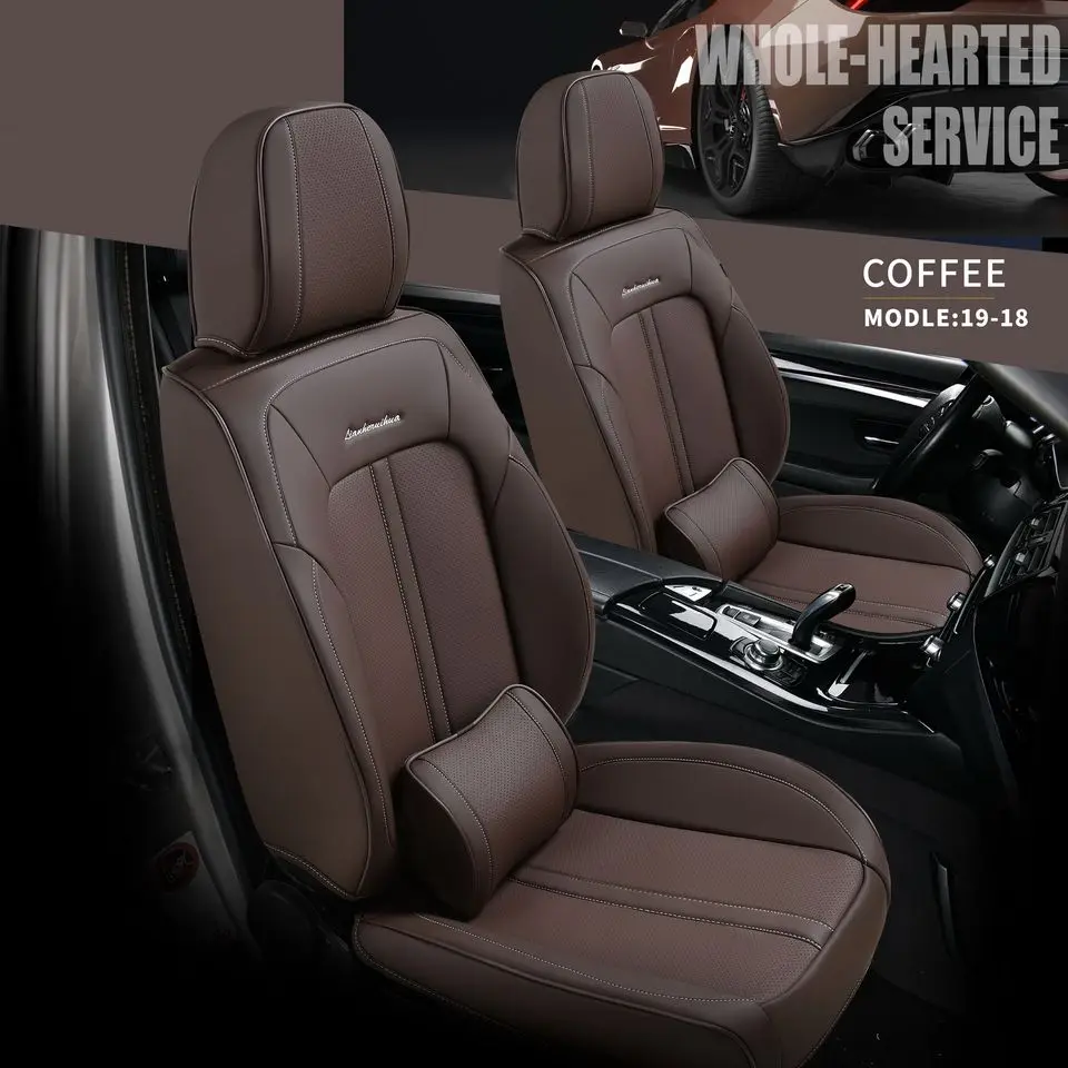 New Sport Leather Car Interior Accessories Car Seat Pvc Cushion Full Set Luxury Seat Cover