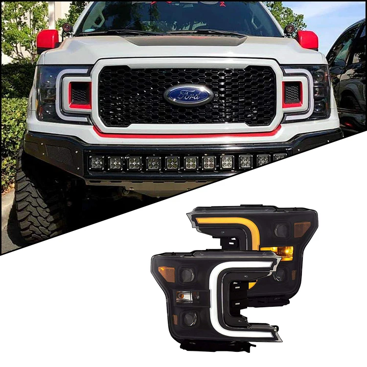 Eagle eyes 2018 f150 headlights  for Ford Raptor 2018 F150  F-150 car headlight modified front light