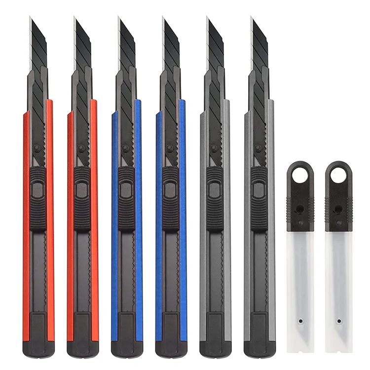 30 Grados Cuchilla Black Blade Auto Lock 9MM Precision Cutter Knife 30 Degree Utility Knife