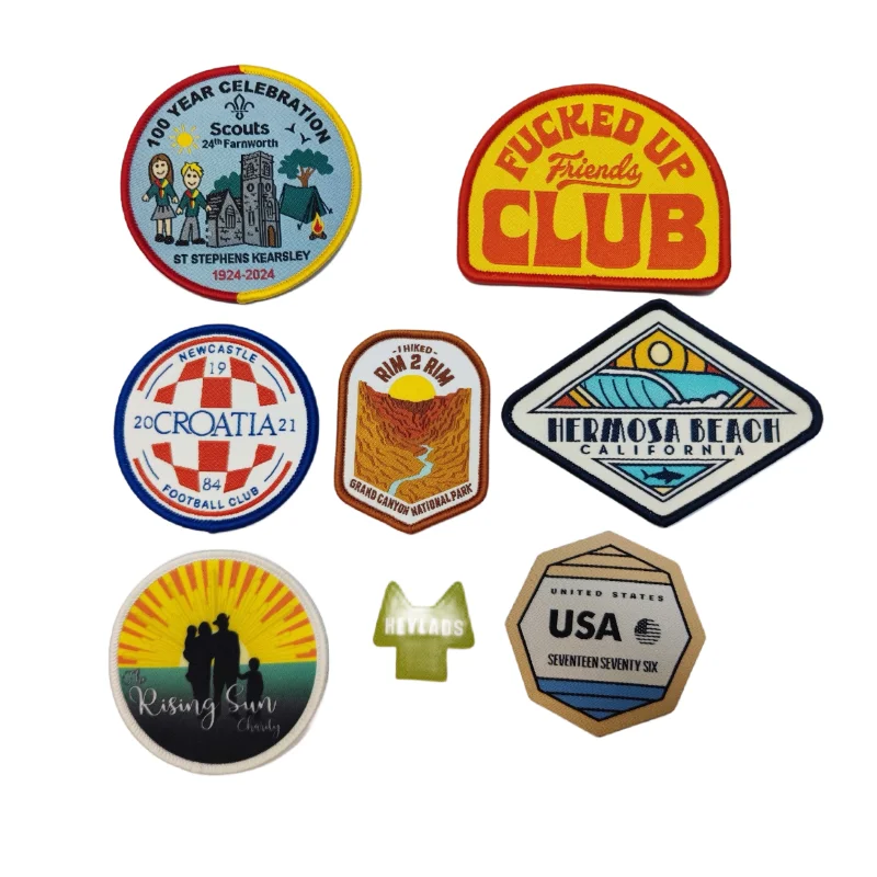Factory Custom Wholesale Embroidery Iron On Various Shape Musical Instruments Woven Patch For Decoration