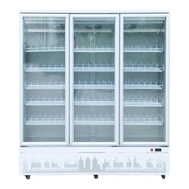 NUELEAD 1000L Big Capacity Supermarket Refrigerator Display Cabinet Chiller Restaurant Big Beverages Chiller Refrigerator