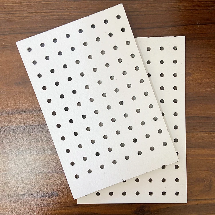 Acoustic Perforated Panel for Recording Studio Conference Room Partition 1.2-1.6g/cm3 Sound Absorbing Made of Calcium Silicate