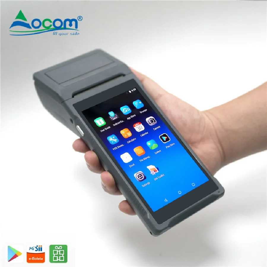 Мобильный Android POS устройство сенсорный экран ручной Pos с 58 мм Термопринтер точка продажи системы