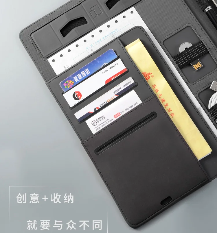 Папка А4 для документов деловой портфель конференций и путешествий с эластичной подставкой мобильного телефона